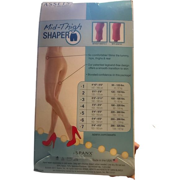Spanx Assets Red Hot Label Mid-Thigh Shaper, Medium Control, Black, Plus, NWT - Picture 5 of 5